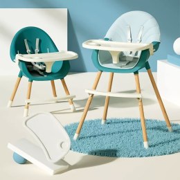 Krzesełko fotelik do karmienia 2w1 niebieskie ECOTOYS