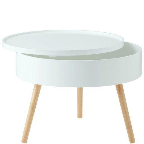 Stolik kawowy okrągły ze schowkiem 60 cm ModernHome Stolik kawowy okrągły ze schowkiem 60 cm ModernHome