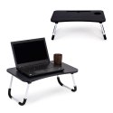 Podstawka pod laptopa stolik do łóżka 60x40 cm czarna ModernHome