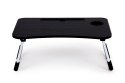 Podstawka pod laptopa stolik do łóżka 60x40 cm czarna ModernHome