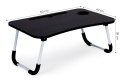 Podstawka pod laptopa stolik do łóżka 60x40 cm czarna ModernHome