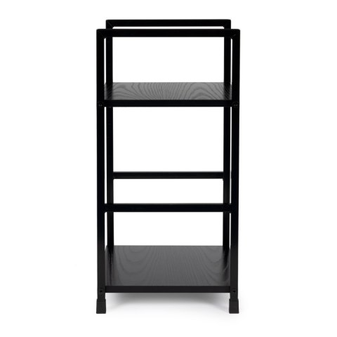Regał drewniany nowoczesny szafka nocna 2 półki LOFT czarny ModernHome Regał drewniany nowoczesny szafka nocna 2 półki LOFT czarny ModernHome