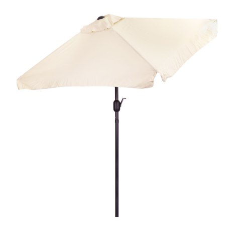 Prostokątny duży parasol ogrodowy skośny łamany z korbą beżowy 200x140 cm MultiGarden Prostokątny duży parasol ogrodowy skośny łamany z korbą beżowy 200x140 cm MultiGarden