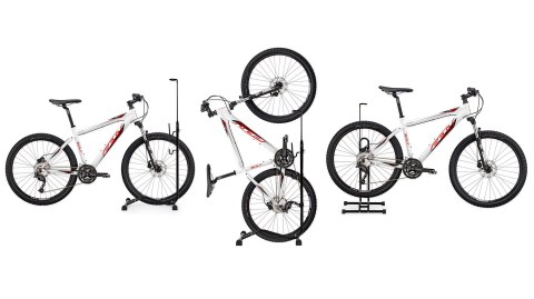 Stojak rowerowy 3w1 uchwyt na rower serwisowy czarny ModernHome Stojak rowerowy 3w1 uchwyt na rower serwisowy czarny ModernHome