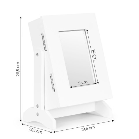 Organizer pudełko szkatułka na biżuterię z lustrem ModernHome Organizer pudełko szkatułka na biżuterię z lustrem ModernHome