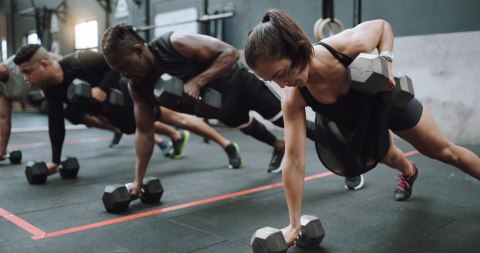 Hantle sześciokątne zestaw 2x5 kg ciężarki do ćwiczeń obciążniki fitness szare ModernHome Hantle sześciokątne zestaw 2x5 kg ciężarki do ćwiczeń obciążniki fitness szare ModernHome