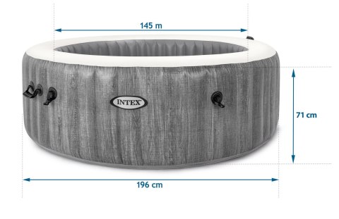 Nadmuchiwane jacuzzi hydromasaż 4 os. 196x71 cm WIFI akcesoria premium INTEX 28440 Nadmuchiwane jacuzzi hydromasaż 4 os. 196x71 cm WIFI akcesoria premium INTEX 28440