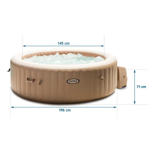 Nadmuchiwane jacuzzi hydromasaż 4 os. 196x71 cm akcesoria premium INTEX 28426 Nadmuchiwane jacuzzi hydromasaż 4 os. 196x71 cm akcesoria premium INTEX 28426