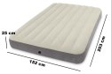 Materac welurowy do spania dwuosobowy dmuchany 203x152 cm INTEX 64103
