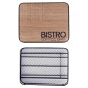 Organizer na kapsułki do kawy metalowy czarny BISTRO 30,5x24x6,5 cm