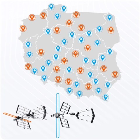 Antena zewnętrzna kierunkowa TV ultra HD 4K Berdsen BD-950 Antena zewnętrzna kierunkowa TV ultra HD 4K Berdsen BD-950