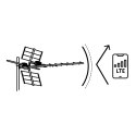 Antena zewnętrzna kierunkowa TV ultra HD 4K Berdsen BD-951