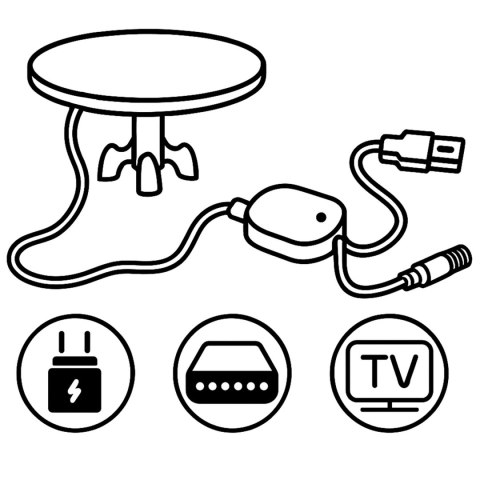 Antena wewnętrzna zewnętrzna TV ultra HD 4K Berdsen BD-955 czarna Antena wewnętrzna zewnętrzna TV ultra HD 4K Berdsen BD-955 czarna