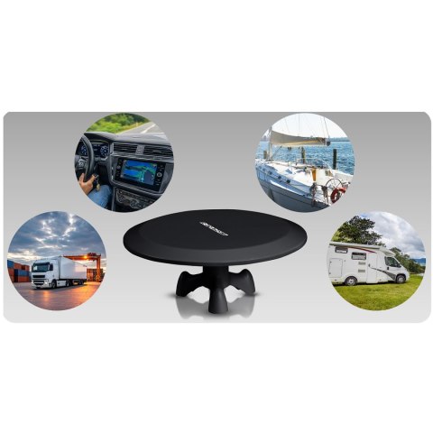 Antena wewnętrzna zewnętrzna TV ultra HD 4K Berdsen BD-955 czarna Antena wewnętrzna zewnętrzna TV ultra HD 4K Berdsen BD-955 czarna