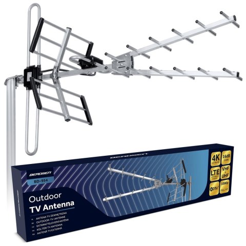 Antena zewnętrzna kierunkowa TV ultra HD 4K Berdsen BD-954 Antena zewnętrzna kierunkowa TV ultra HD 4K Berdsen BD-954