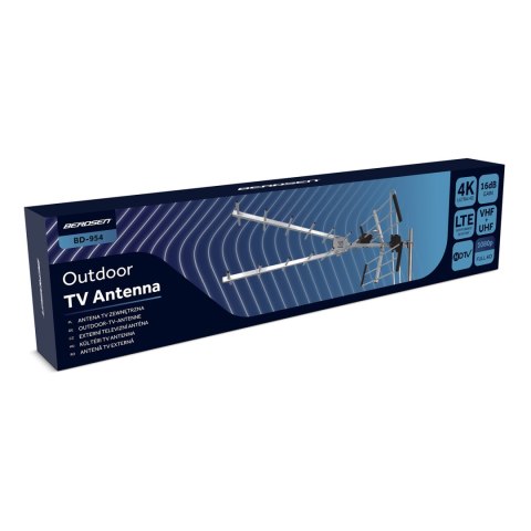 Antena zewnętrzna kierunkowa TV ultra HD 4K Berdsen BD-954 Antena zewnętrzna kierunkowa TV ultra HD 4K Berdsen BD-954