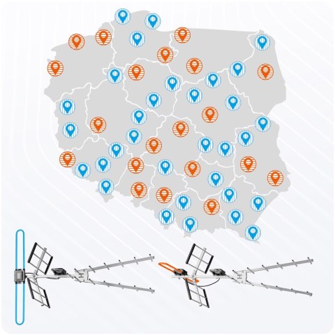 Antena zewnętrzna kierunkowa TV ultra HD 4K Berdsen BD-954 Antena zewnętrzna kierunkowa TV ultra HD 4K Berdsen BD-954