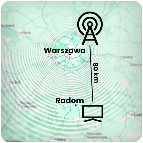 Antena zewnętrzna kierunkowa TV ultra HD 4K Berdsen BD-954 Antena zewnętrzna kierunkowa TV ultra HD 4K Berdsen BD-954