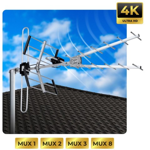 Antena zewnętrzna kierunkowa TV ultra HD 4K Berdsen BD-954 Antena zewnętrzna kierunkowa TV ultra HD 4K Berdsen BD-954