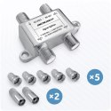 Splitter antenowy rozgałęźnik pasywny 3-wejściowy 5-2400 MHz Berdsen BD-957