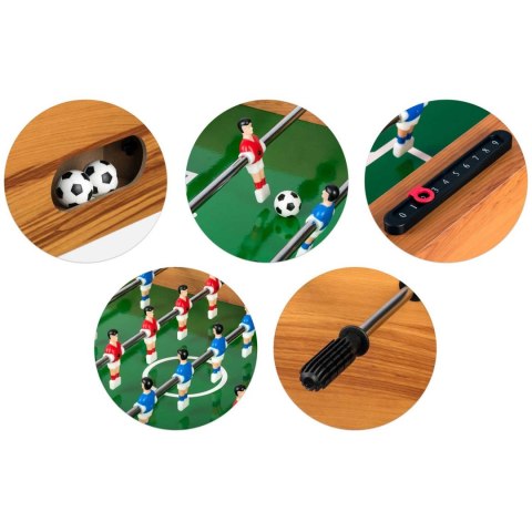 Stół do gry w piłkarzyki Neosport 121 x 61 x 80 cm NS-803 drewniana Stół do gry w piłkarzyki Neosport 121 x 61 x 80 cm NS-803 drewniana