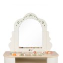 CLASSIC WORLD Drewniana Toaletka z Lustrem Krzesełkiem i Akcesoriami Pastelowa