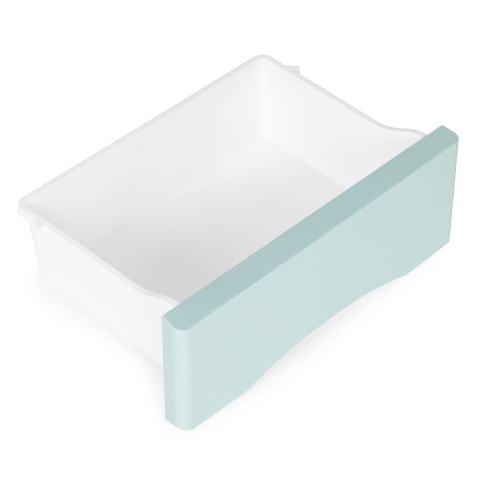Regał z 5 wysuwanymi szufladami nogi z kółkami kolorowe szuflady ModernHome Regał z 5 wysuwanymi szufladami nogi z kółkami kolorowe szuflady ModernHome