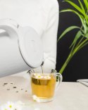 Czajnik elektryczny bezprzewodowy turystyczny 1500 W 1.8 l obrotowy biały