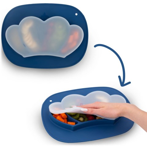 Talerzyk dla dzieci silikonowy do karmienia korona Ricokids