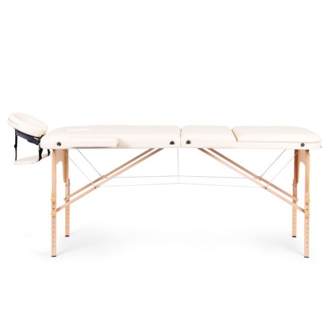 Drewniany stół do masażu i rehabilitacji 3-segmentowy składany w walizkę + torba ModernHome Drewniany stół do masażu i rehabilitacji 3-segmentowy składany w walizkę + torba ModernHome