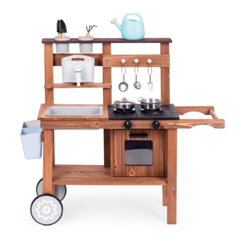 Kuchnia błotna outdoor dla dzieci z akcesoriami drewno jodłowe ECOTOYS Kuchnia błotna outdoor dla dzieci z akcesoriami drewno jodłowe ECOTOYS