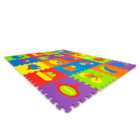 Mata piankowa edukacyjna EVA puzzle 20 elementów 148x119 cm ECOTOYS Mata piankowa edukacyjna EVA puzzle 20 elementów 148x119 cm ECOTOYS