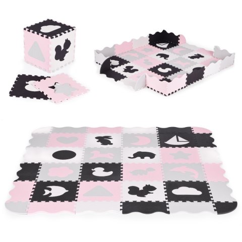 Mata piankowa z płotkiem puzzle suchy basen 36 elementów ECOTOYS Mata piankowa z płotkiem puzzle suchy basen 36 elementów ECOTOYS