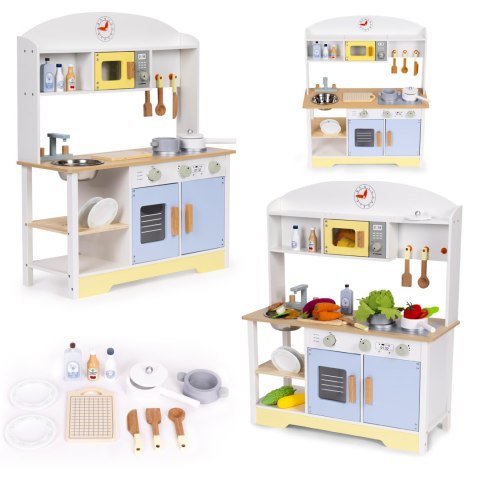 Kuchnia dla dzieci piekarnik pralka mikrofala 12 akcesoriów ECOTOYS Kuchnia dla dzieci piekarnik pralka mikrofala 12 akcesoriów ECOTOYS