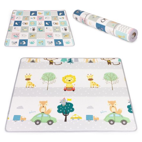 Mata piankowa dla dzieci edukacyjna dwustronna zwijana alfabet ECOTOYS Mata piankowa dla dzieci edukacyjna dwustronna zwijana alfabet ECOTOYS