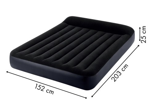 Materac dmuchany 203x152 cm z pompką łóżko welur Intex 64150ND Materac dmuchany 203x152 cm z pompką łóżko welur Intex 64150ND
