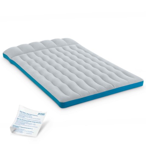Materac dmuchany dwuosobowy kempingowy 193x127x17 cm łóżko z zagłówkiem INTEX 67999 Materac dmuchany dwuosobowy kempingowy 193x127x17 cm łóżko z zagłówkiem INTEX 67999