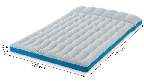 Materac dmuchany dwuosobowy kempingowy 193x127x17 cm łóżko z zagłówkiem INTEX 67999 Materac dmuchany dwuosobowy kempingowy 193x127x17 cm łóżko z zagłówkiem INTEX 67999