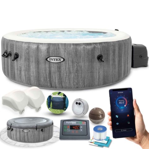 Nadmuchiwane SPA basen z hydromasażem 6 os. 216x71 cm WIFI akcesoria premium INTEX 28442 Nadmuchiwane SPA basen z hydromasażem 6 os. 216x71 cm WIFI akcesoria premium INTEX 28442