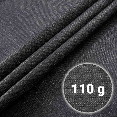 Siatka cieniująca 1,5x25m 110g/m2 + 50 zacisków szara Siatka cieniująca 1,5x25m 110g/m2 + 50 zacisków szara