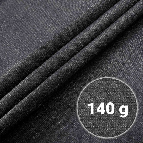 Siatka cieniująca 1,5x50m 140g/m2 + 50 zacisków szara Siatka cieniująca 1,5x50m 140g/m2 + 50 zacisków szara