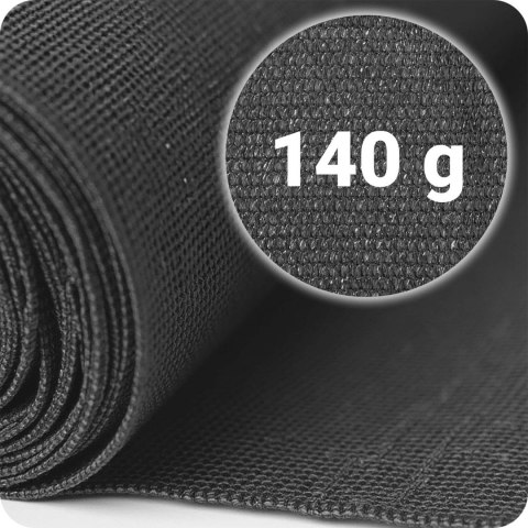 Siatka cieniująca 1,5x50m 140g/m2 + 50 zacisków szara Siatka cieniująca 1,5x50m 140g/m2 + 50 zacisków szara