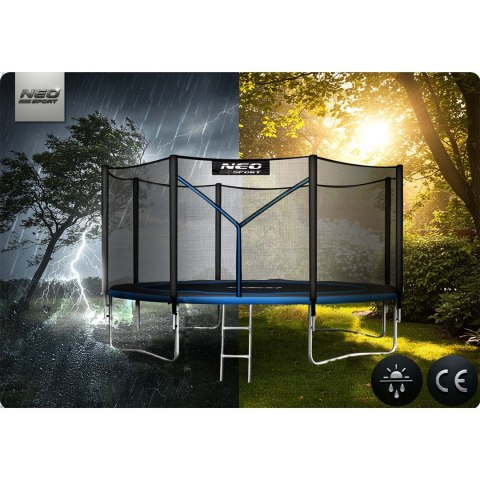 Trampolina ogrodowa 10ft/312cm z siatką zewnętrzną i drabinką Neo-Sport Trampolina ogrodowa 10ft/312cm z siatką zewnętrzną i drabinką Neo-Sport