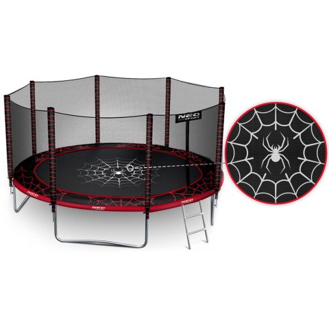 Trampolina ogrodowa 12ft/374cm z siatką zewnętrzną i drabinką Neo-Sport Trampolina ogrodowa 12ft/374cm z siatką zewnętrzną i drabinką Neo-Sport