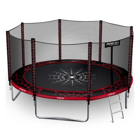 Trampolina ogrodowa 12ft/374cm z siatką zewnętrzną i drabinką Neo-Sport Trampolina ogrodowa 12ft/374cm z siatką zewnętrzną i drabinką Neo-Sport