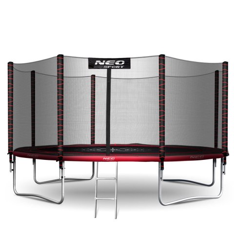 Trampolina ogrodowa 12ft/374cm z siatką zewnętrzną i drabinką Neo-Sport Trampolina ogrodowa 12ft/374cm z siatką zewnętrzną i drabinką Neo-Sport