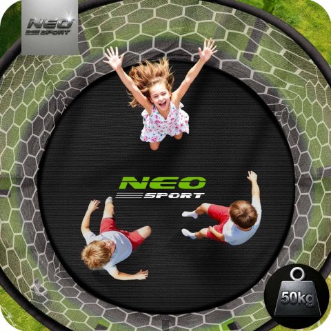 Trampolina ogrodowa 6ft/183cm z siatką wewnętrzną i drabinką Neo-Sport Trampolina ogrodowa 6ft/183cm z siatką wewnętrzną i drabinką Neo-Sport