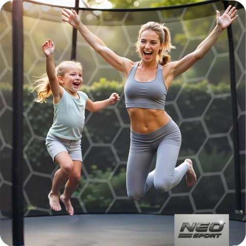 Trampolina ogrodowa 6ft/183cm z siatką wewnętrzną i drabinką Neo-Sport Trampolina ogrodowa 6ft/183cm z siatką wewnętrzną i drabinką Neo-Sport