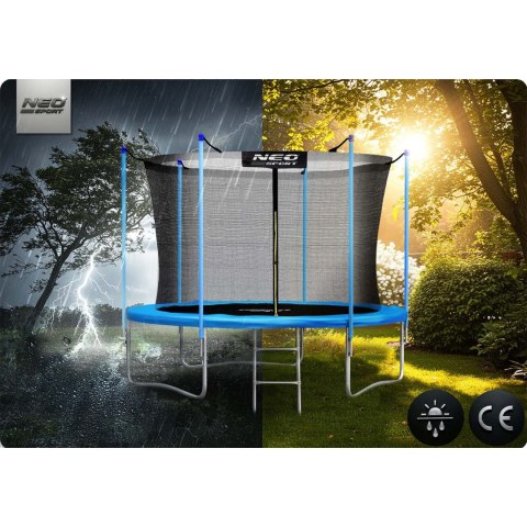 Trampolina ogrodowa 8ft/252cm z siatką wewnętrzną i drabinką Neo-Sport Trampolina ogrodowa 8ft/252cm z siatką wewnętrzną i drabinką Neo-Sport