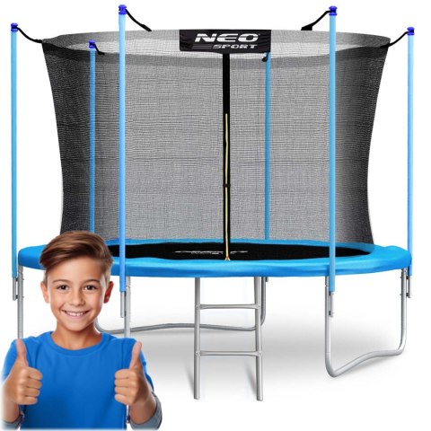 Trampolina ogrodowa 8ft/252cm z siatką wewnętrzną i drabinką Neo-Sport Trampolina ogrodowa 8ft/252cm z siatką wewnętrzną i drabinką Neo-Sport